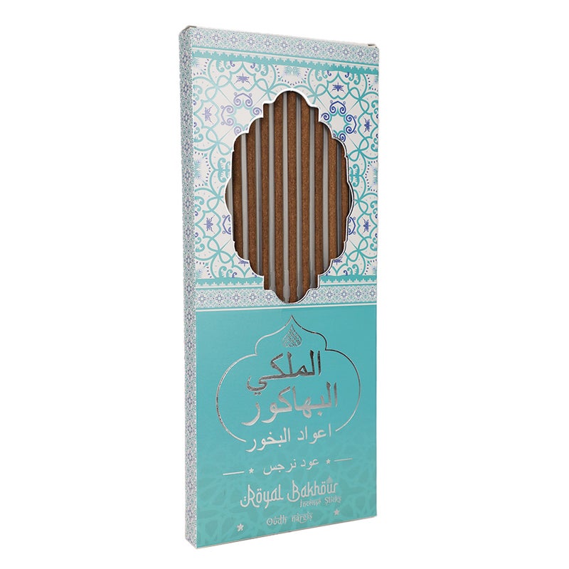 Royal Bakhour Premium Incense Oudh Nargis 12  Incense Sticks - Long Lasting Fragrance - Image 2